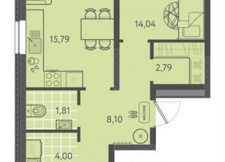 Продается двухкомнатная квартира, 62.8 м2, Краснодарский край