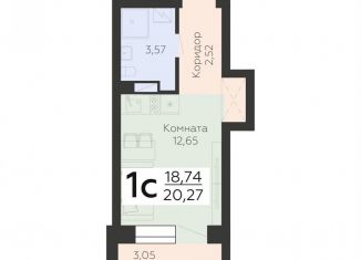 Продается 1-комнатная квартира, 20.3 м2, Воронеж, Коминтерновский район, Электросигнальная улица, 9Ак1