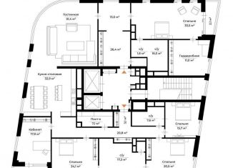 Продается многокомнатная квартира, 308 м2, Москва, улица Ефремова, 10с1к4/1, район Хамовники