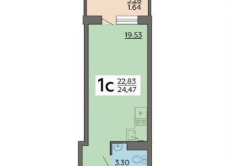 Продажа 1-ком. квартиры, 24.5 м2, Воронеж, Острогожская улица, 164, Советский район