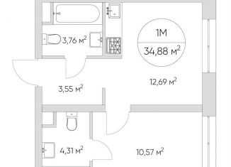 Продам 1-комнатную квартиру, 34 м2, Москва, станция Калитники