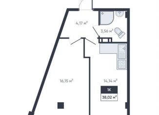 Продам 1-комнатную квартиру, 38 м2, Мурино, улица Шоссе в Лаврики, 64к4, ЖК Ромашки