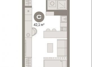 Продаю квартиру студию, 42.5 м2, Москва, метро Бутырская