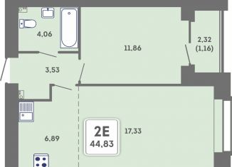 Продам 2-комнатную квартиру, 44.8 м2, Пермь, Кировский район