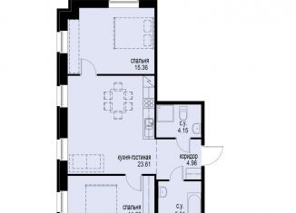 Продается двухкомнатная квартира, 65.2 м2, Санкт-Петербург, Выборгский район, проспект Энгельса, 29