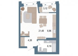 Продаю 1-ком. квартиру, 40.5 м2, Уфа, улица Пархоменко, 156Е, ЖК Видинеевский