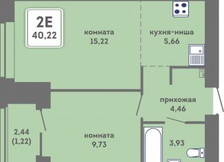 Продаю 2-ком. квартиру, 40.2 м2, Пермь, Кировский район