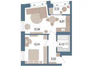 Продаю 2-комнатную квартиру, 42.8 м2, Уфа, улица Пархоменко, 156Е, ЖК Видинеевский