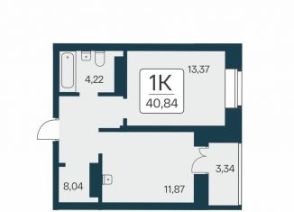 Продаю 1-ком. квартиру, 40.8 м2, Новосибирск, метро Площадь Ленина