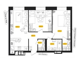 Продается 2-комнатная квартира, 60 м2, Астрахань, Ленинский район