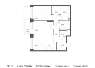 Продажа двухкомнатной квартиры, 71 м2, Москва, ЗАО, жилой комплекс Нова, к2