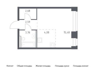 Продается квартира студия, 29.4 м2, Москва, жилой комплекс Нова, к2, район Раменки