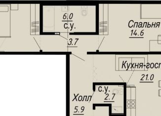 Продаю 2-комнатную квартиру, 70 м2, Санкт-Петербург, набережная реки Карповки, 27В, муниципальный округ Аптекарский Остров