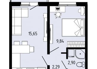 Продаю 2-комнатную квартиру, 31.4 м2, Пермский край