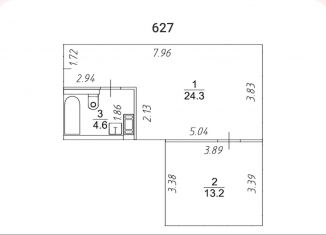 Продажа квартиры студии, 42.2 м2, Санкт-Петербург, Петроградский район, улица Академика Павлова, 7