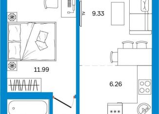 Продаю однокомнатную квартиру, 38.4 м2, Уфа, Некрасовский переулок, 38