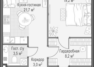 Продам однокомнатную квартиру, 70.3 м2, Москва, метро Улица 1905 года