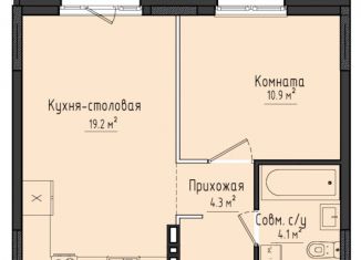 Однокомнатная квартира на продажу, 38.5 м2, село Первомайский, ЖК Город Оружейников, жилой комплекс Город Оружейников, 20