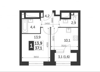 Продаю 1-комнатную квартиру, 37.1 м2, Москва, ЖК Режиссёр