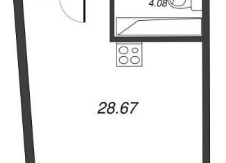 Продаю квартиру студию, 32.2 м2, Мурино