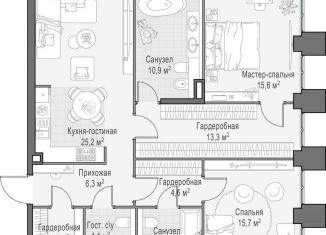 Продаю 2-комнатную квартиру, 106.8 м2, Москва