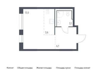 Продаю квартиру студию, 25.8 м2, Москва, Ленинградское шоссе, 229Ак2