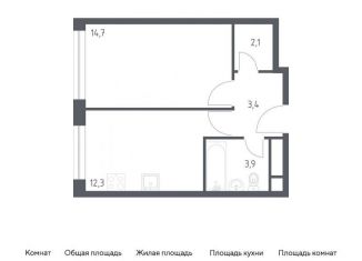 1-ком. квартира на продажу, 37.4 м2, Москва, 3-я Хорошёвская улица, 17А, ЖК Вереск