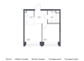 Продажа 1-ком. квартиры, 35.5 м2, Москва, метро Минская, жилой комплекс Нова, к3