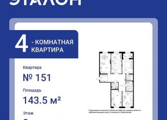 Продам четырехкомнатную квартиру, 143.5 м2, Санкт-Петербург, Центральный район, Дворцовая площадь