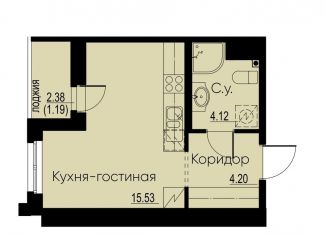 Продается квартира студия, 25 м2, Ленинградская область, Екатерининская улица, 23