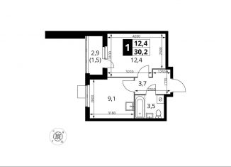 Продаю однокомнатную квартиру, 30.2 м2, Московская область