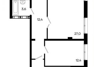 Продается 2-ком. квартира, 79.3 м2, Симферополь, Севастопольская улица, 41