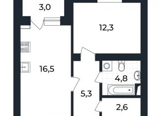 Продаю 1-ком. квартиру, 43 м2, Владимирская область