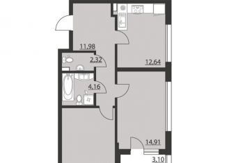 Продажа 2-ком. квартиры, 61.4 м2, Воронеж, Ленинский район, улица Ворошилова, 90лит12