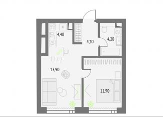 1-ком. квартира на продажу, 38.5 м2, Москва, Бутырский район, Огородный проезд, 4с1