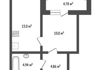 Продается однокомнатная квартира, 33.1 м2, Тюмень, Краснооктябрьская улица, 14к3, ЖК Ютта