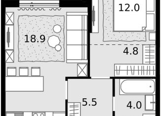 Продажа однокомнатной квартиры, 45.2 м2, Москва, Отрадная улица, 4А