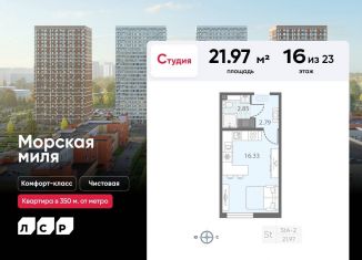 Продам квартиру студию, 22 м2, Санкт-Петербург, Красносельский район