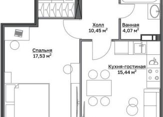 Продажа однокомнатной квартиры, 50.9 м2, Пермь, Мотовилихинский район, Пушкарская улица, 142А