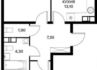 Продажа двухкомнатной квартиры, 61.9 м2, Ростов-на-Дону, Первомайский район