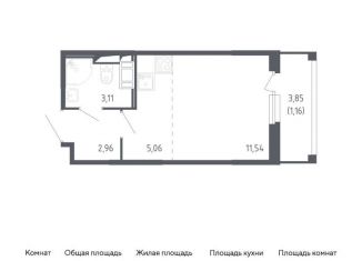 Продаю квартиру студию, 23.8 м2, Санкт-Петербург, жилой комплекс Сандэй, 7.2, Красносельский район