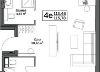 Продажа трехкомнатной квартиры, 115.8 м2, Пермь, Пушкарская улица, 142А