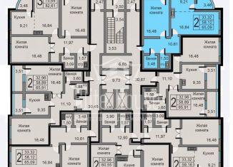 Продается двухкомнатная квартира, 65.4 м2, Калуга, Минская улица, 24