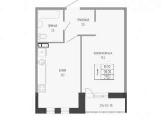 Продаю 1-ком. квартиру, 37.5 м2, Краснодар, Прикубанский округ