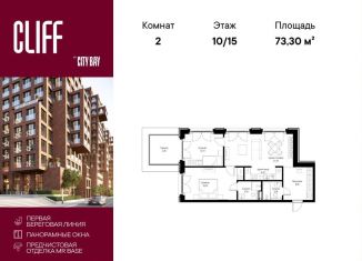 2-ком. квартира на продажу, 73.3 м2, Москва, район Покровское-Стрешнево, квартал Клифф 5, 4