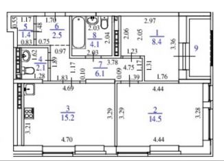 Продажа двухкомнатной квартиры, 58 м2, Екатеринбург, метро Машиностроителей, улица Блюхера, 38