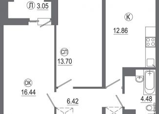 Продажа двухкомнатной квартиры, 57 м2, Иркутск