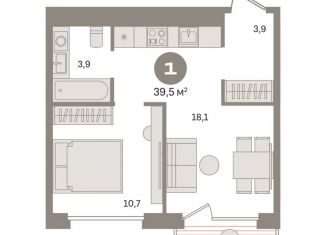 Продается 1-ком. квартира, 39.5 м2, Москва, Дубининская улица, вл59к2