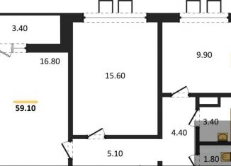 Продается 2-ком. квартира, 58.7 м2, Воронеж, улица Шишкова, 140Б/6