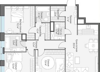 3-ком. квартира на продажу, 102.1 м2, Москва, проспект Генерала Дорохова, 39к2А